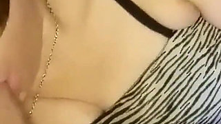 Masturbating with a Massager and Swallowing Cum