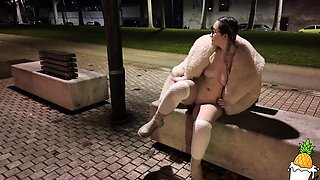Busty brunette solo masturbation