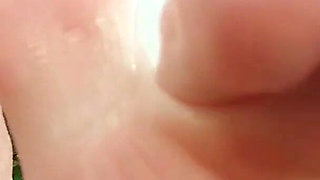 Foot Fetish Femdom Video POV - Barefoot Beautiful Mistress