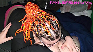 Pink Panties Ass up Swallowing His Cock and Cumm