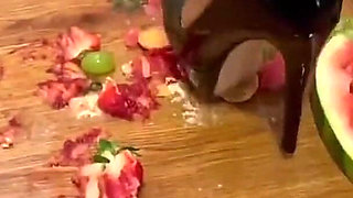 Squashing Fruits in My Black High Heels