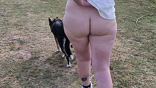 Public Nudity Amateur Sexy Wife Naked Playing with Herself on a Public Beach