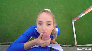 Fellatio Over Football 1 - Teenagers Love Huge Cocks