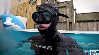 Thick 8mm Beauchat Wetsuit Buoyant Tease Session