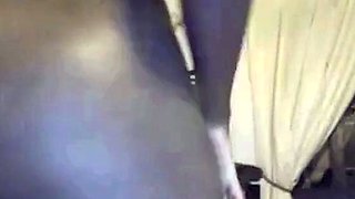 Big-Ass Ebony MILF Twerking on Webcam!