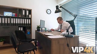 Vip4k. naughty red haired whore Sirena Milano started her biz with hot nail at the tabletop