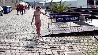 Blonde Teen In Solo Striptease Fun