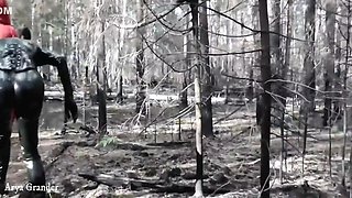 Latex Fetish Play With Rubber Doll