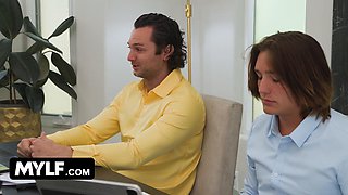Worlds Best Boss! Hot Babe Pays Back Her Pervy Employees With Her Pierced Tits And Big Ass - Jordan Maxx