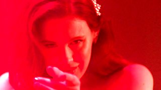 Big boobs mature Redhead MILF strip nude