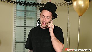 Threesome hot sex with Cherie Deville