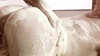 Savannah Gold a slutty girlfriend with tattooed skin and golden hair waits to be fucked by big cock