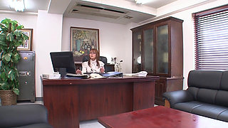 Horny Japanese Office Girl Sucks Cock and Gets Fucked Hard