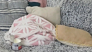 Tatianal Masturbates Her Pussy While She Shoves Her Foot up Her Submissive's Ass.