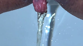 Morning Pee Collection! Close-up Pussy with Dirty Pads! Female POV!