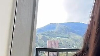 Latina Sex Body Perfect in Balcony Masturbation