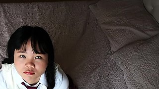 Japanese school girl fucked by her stepdad after school -