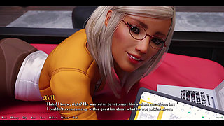 Being a Dik - Virgin Nerdy Girl Didn't Realize Her Panties Was Showing