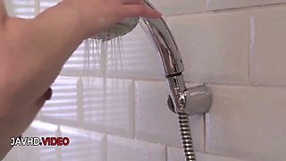 Steamy Asian Temptress Maya Mizuki Gives Chubby Wife Soap Show Seduction