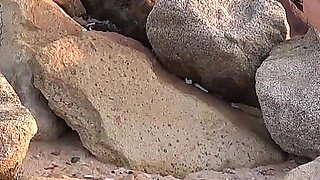 Nymph of the Sea Masturbates on Beach
