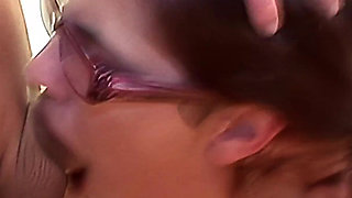 Her First Deep Throat Ass Lick Facial and Face Piss