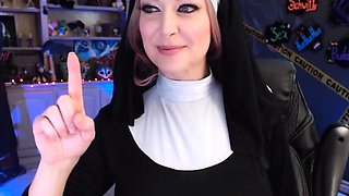 Amateur striptease and Solo masturbation