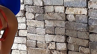 My College Teacher Couldn't Resist My Big Cock Outdoor After College