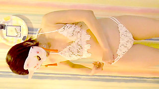 Mayu No59 Swimsuit Fitting, Anal Licking, White-eyed Orgasm, Semen Eating, Nipple Piercing, Squirting, Convulsive Orgasm