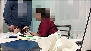 Doctor Handjob And Sucks Patient Until He Cums On Her Tits. Video Full On Of!
