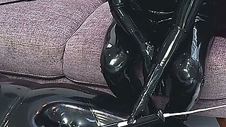 Inflatable Suit Edging and Denial, Part 2 - Alex Latex