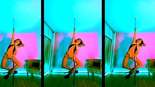 Masturbating amateur cums after solo fun