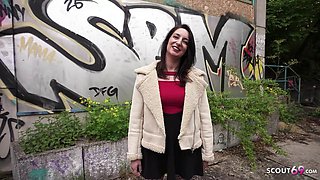 German Cougar Ariel Rossis Massive Big Butt Gets Picked Up in Debut Casting Before Hardcore P
