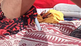 Hotsportfitboys Horny Exhibitionist Beach Cock Flash: Rough Stroke Sparks Massive Hard Boner