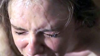 Cute Amateur Girl Earns a Huge Facial Reward