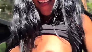Slim Inked Latina Chick Pleases a Stranger With BJ, Rimjob & Hot Anal Sex To Thank Him For Help