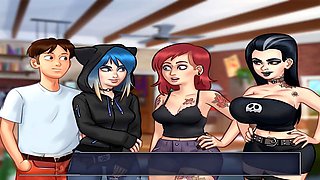 Cartoon summer saga making out with Eve in part 120