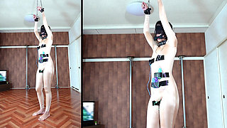 Three-point Pleasure Stimulation with No Panties and No Bra