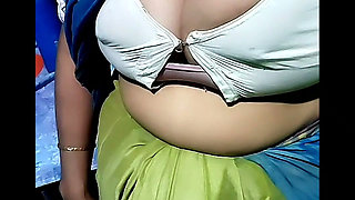 Intense Big Boobs Pressing & Full Pussy Reveal Solo Tease