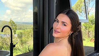 Caryn Beaumont Takes A Pink Dildo Otudoor Onlyfans Video