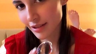 Hottest brunette solo webcam masturbation 2