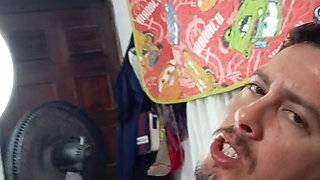 Morena mounts her white member very well (pov)