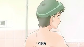 HENTAI! Older Stepsister Makes Out With Stepbrother's Penis in a Hot Shower + ANAL