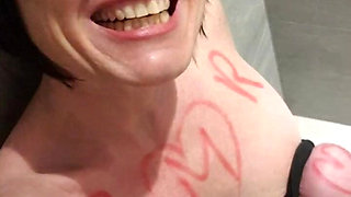 Orgasm in the Bath with Electric Toys