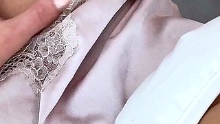 Hot blonde glamour babe solo plays to pleasure her hot body