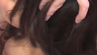Bukkake Addicts Scene-1 Slim Busty Brunette Enjoys a Group Bukkake and Creampie