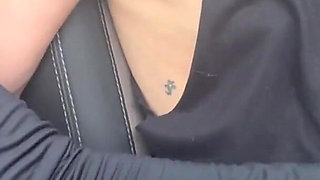 Petite Student Gives Handjob in the Car and Makes Him Cum
