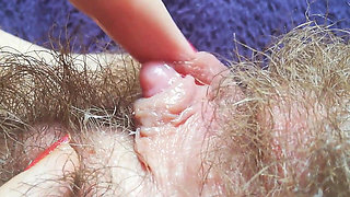Extreme close up big clit orgasm intense clitoris stimulation