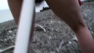 Japanese Girl's Anal Adventure at the Beach