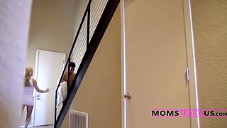 Blonde Stepmom Titty Fucks Me To Fix My Sleepwalking - Taboo Family Sex