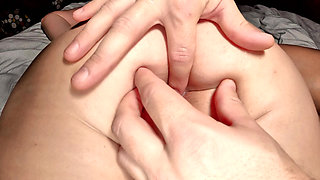 I Massage Her Anus with My Fingers. for a Big Dick.